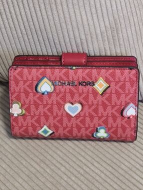 Michael Kors Jet Set Medium Printed Signature Logo Wallet